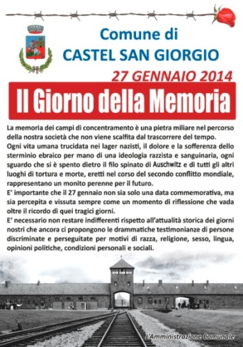giornata della memoria 27.1.14