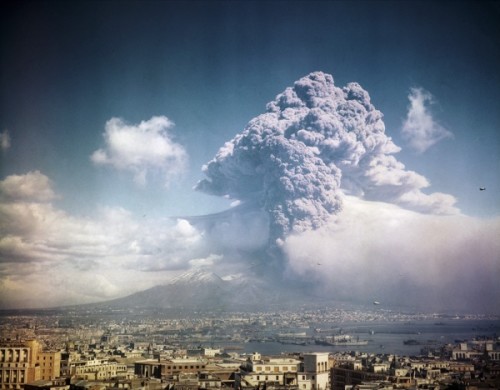 Mount Vesuvius Erupting