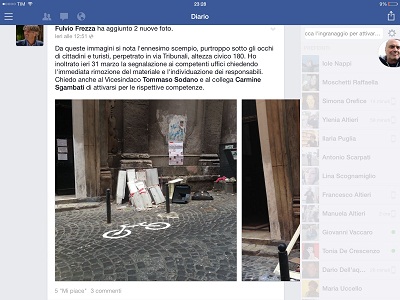 Amianto sparso per la città. Il consigliere Sgambati si dichiara impotente