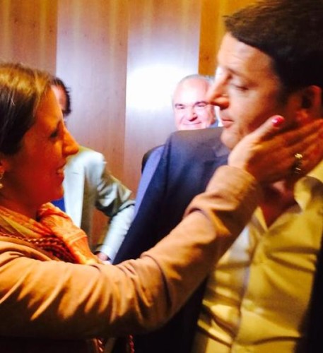 Silvana Somma e Matteo Renzi