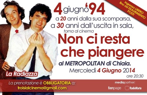 massimo 30.non ci resta che piangere