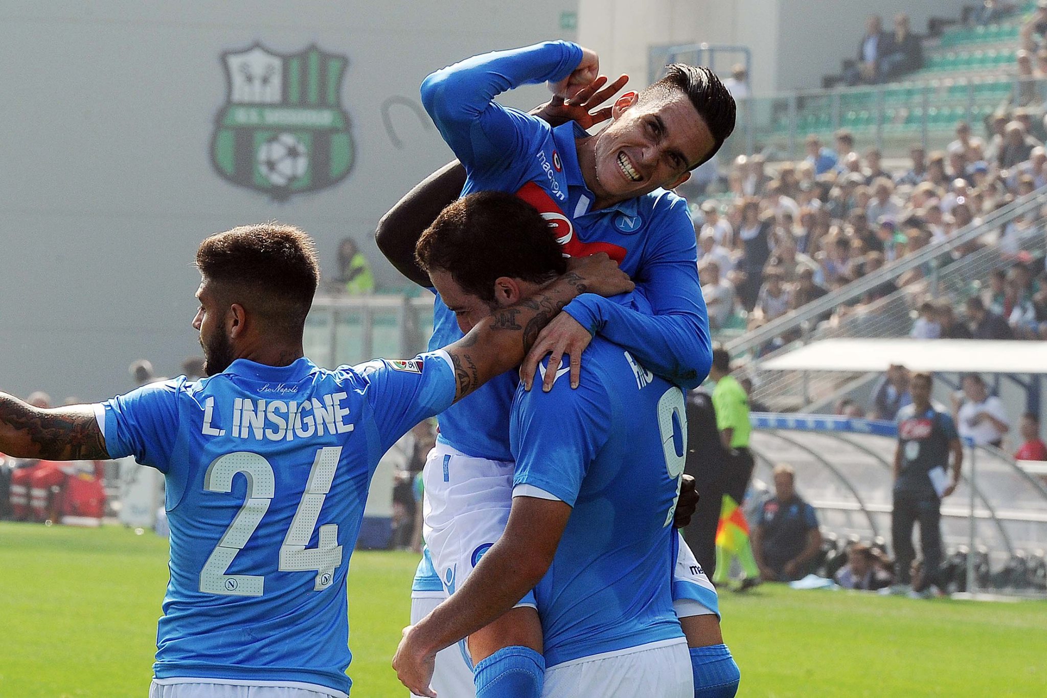 Il Napoli da trasferta: “Vince di misura col Sassuolo, ma che fatica…”