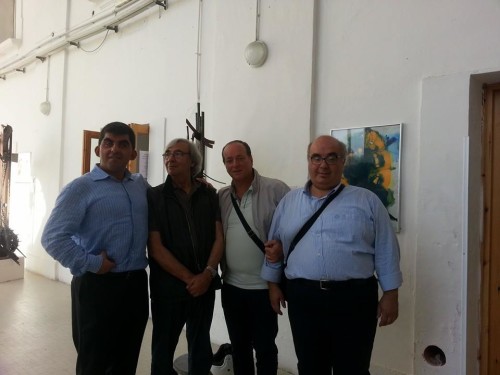 Mostra Vico Equense con ipovedenti e il maestro Ferrenti