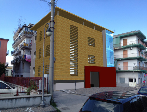 Progetto Centro Polifunzionale di Via Dante a Mariglianella NA. Lavori in corso Ottobre 2014-Maggio 2015