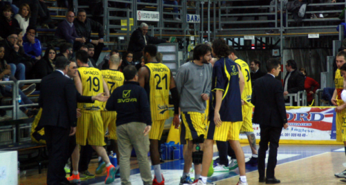 panchina squadra (Givova Scafati - serie A2 Silver)