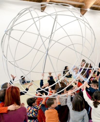 struttura della pallamondo3 - Credits Dipartimento Educazione Castello di Rivoli Museo d'Arte Contemporanea