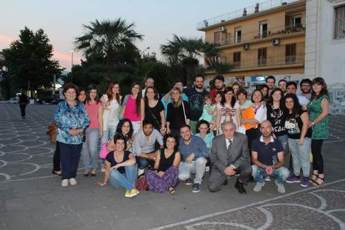 il gruppo di informatori turistici con alcuni  docenti