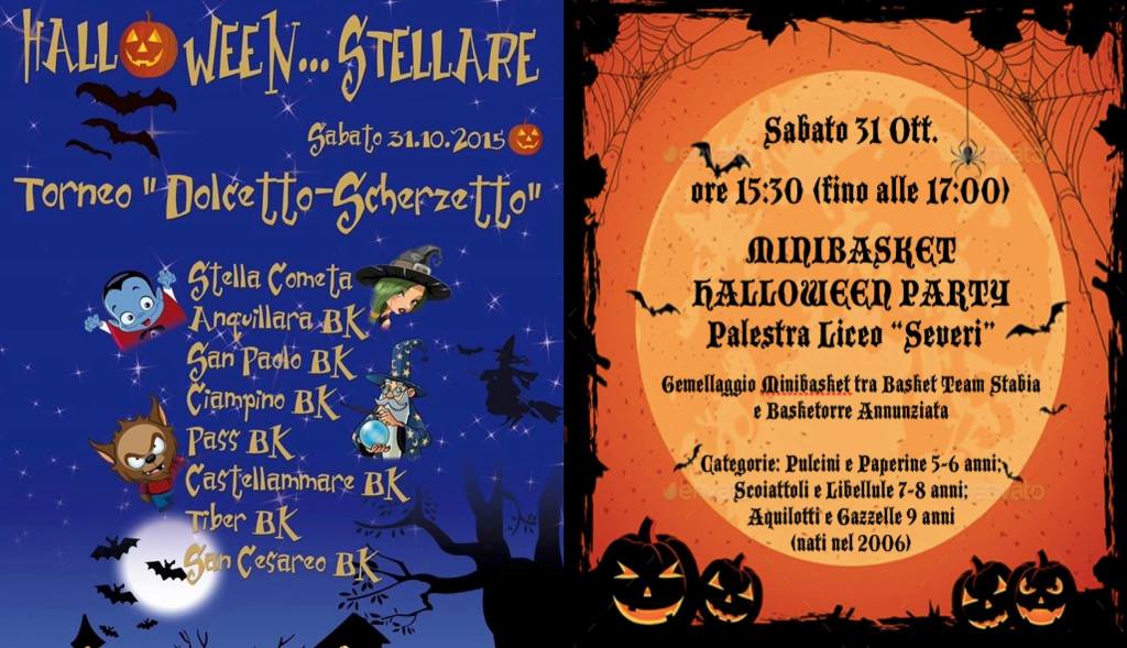 Locandina eventi Basket Team Stabia