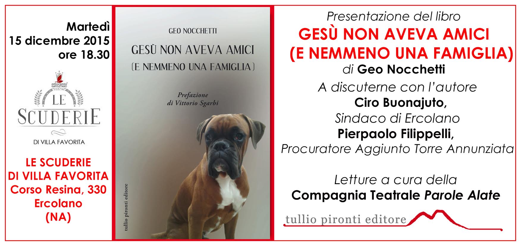 Ercolano, presentazione del libro di Geo Nocchetti