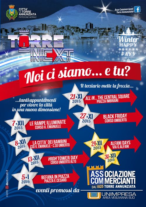 TorreNEXT, i commmercianti pronti con tanti appuntamenti per vivere la città