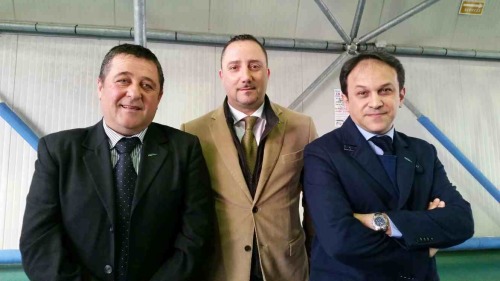 DELEGAZIONE COISP - DA SX LORENZO OVALLETTO - RAIMONDI GIUSEPPE - CLAUDIO TREMATERRA