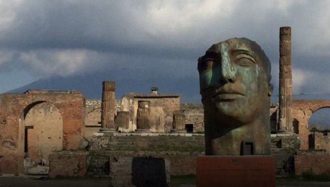 Mattarella A Pompei Per La Mostra Di Mitoraj