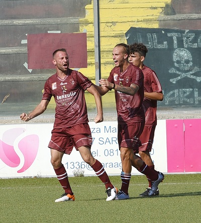 Esultanza Iommazzo - Liccardi - Talia, polisp sarnese