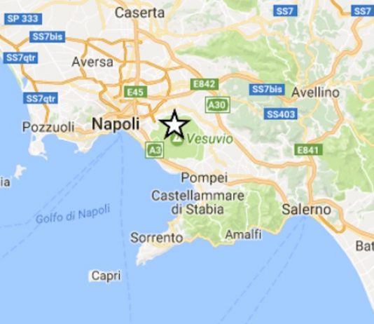 sisma di terremoto vesuvio 19 aprile