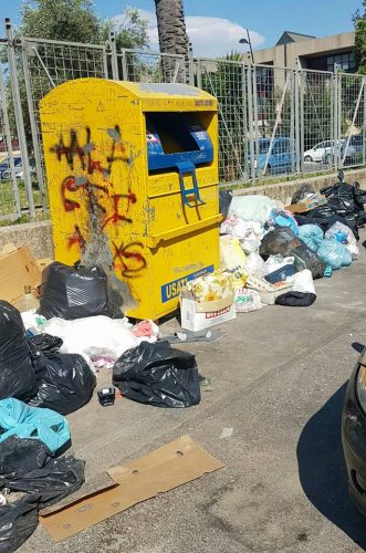 Scafati emergenza rifiuti