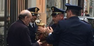castellammare polizia statua gesù