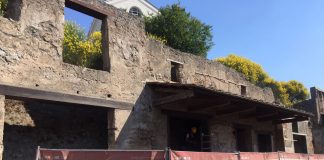 Problemi al Parco archeologico: a Pompei cede un tavolato moderno Parco archeologico