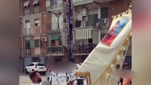 rione traiano processione boss madonna
