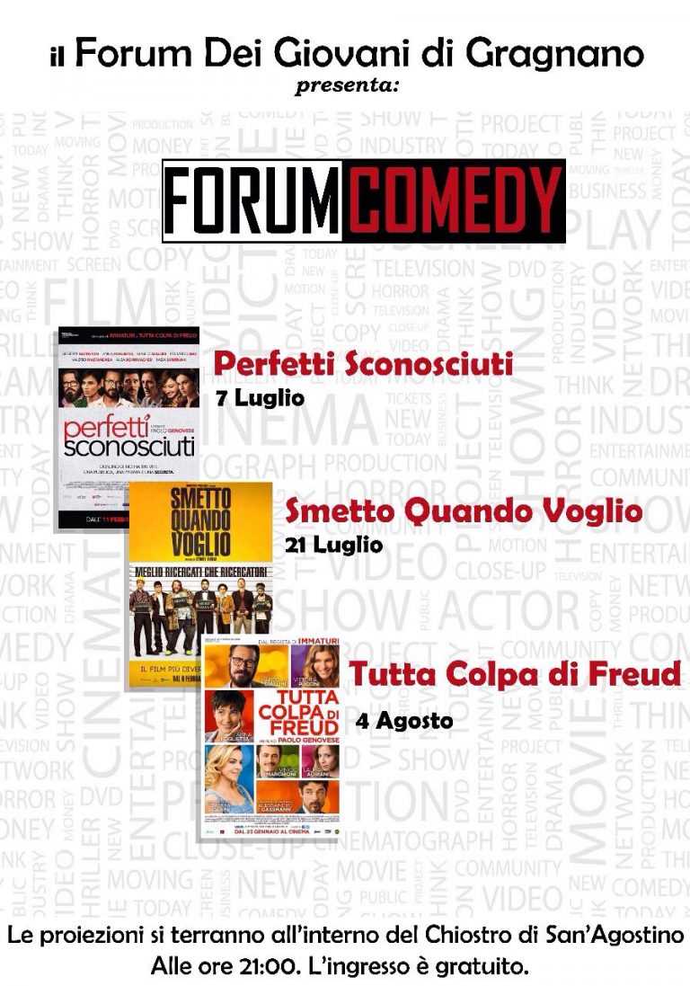 Il Forum dei Giovani ritorna con il “CineForum”