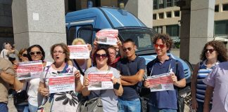 Manifestazione Mauro Scarlato al Consiglio Regionale della Campania