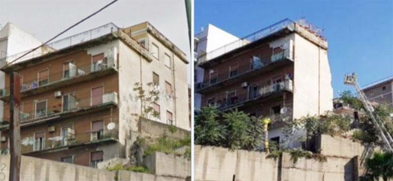 crollo palazzina torre annunziata
