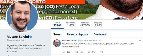 salvini tweet