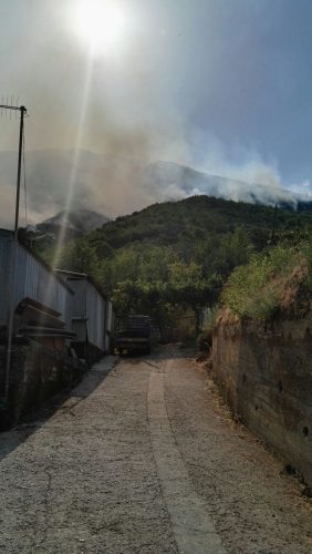 Cava de tirreni incendi