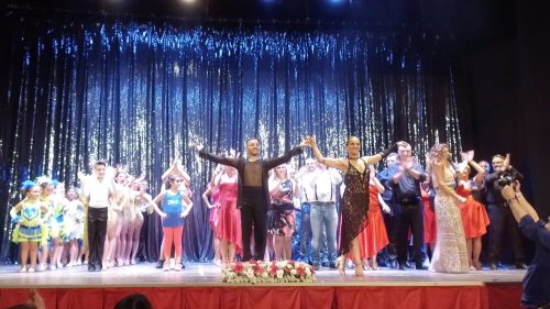 Latin show categoria open, primi i maestri anastasiani Auriemma e Guarino