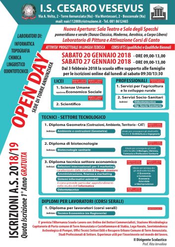 open day ernesto cesaro-vesevus