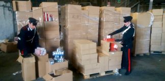 Ercolano, maxi sequestro da 8 tonnellate di sigarette di contrabbando