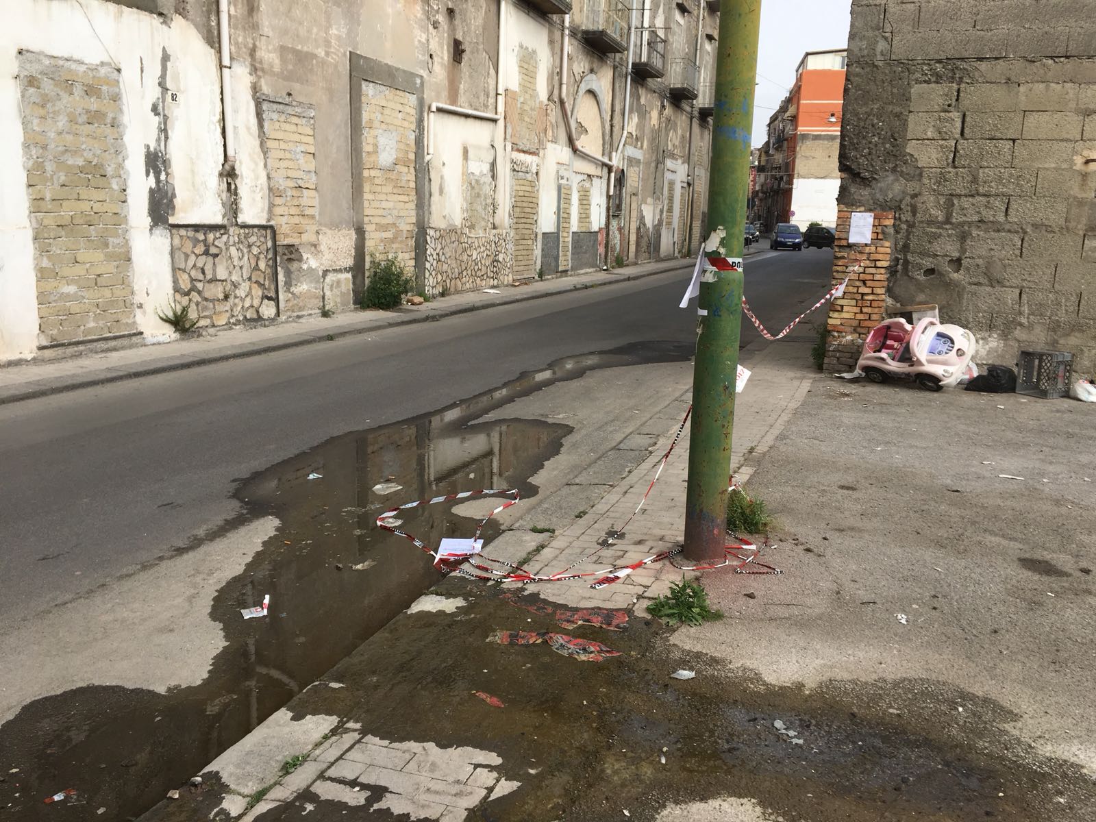 torre annunziata incendio via castello