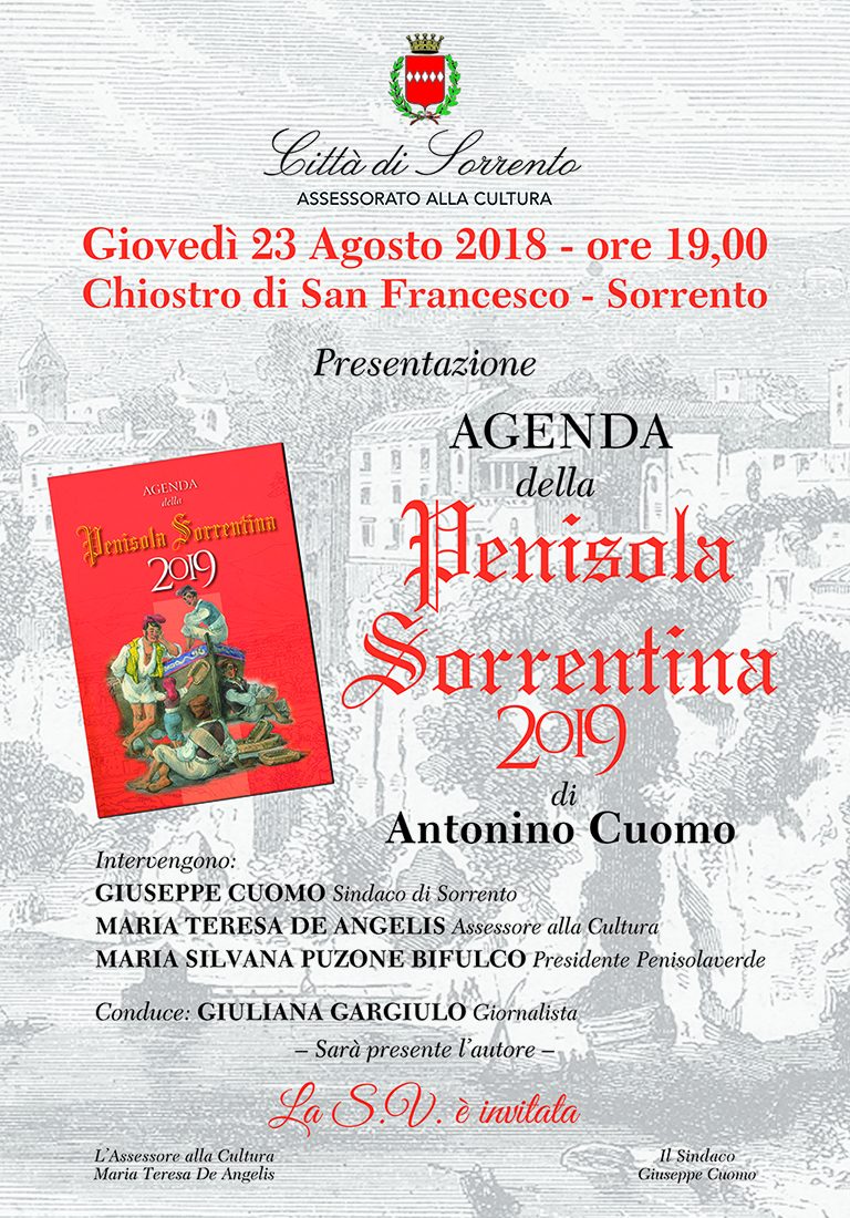 Agenda Sorrentina: Presentata l’edizione 2019