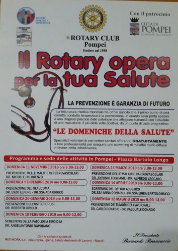 Rotary club pompei - domeniche della salute