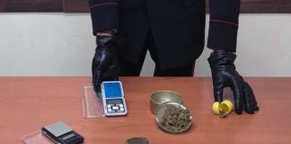Gragnano: arrestato 19enne per detenzione di marijuana e hashish