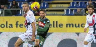 La risolve Mertens: il Napoli vince a Cagliari e risale in classifica mertens cagliari gol