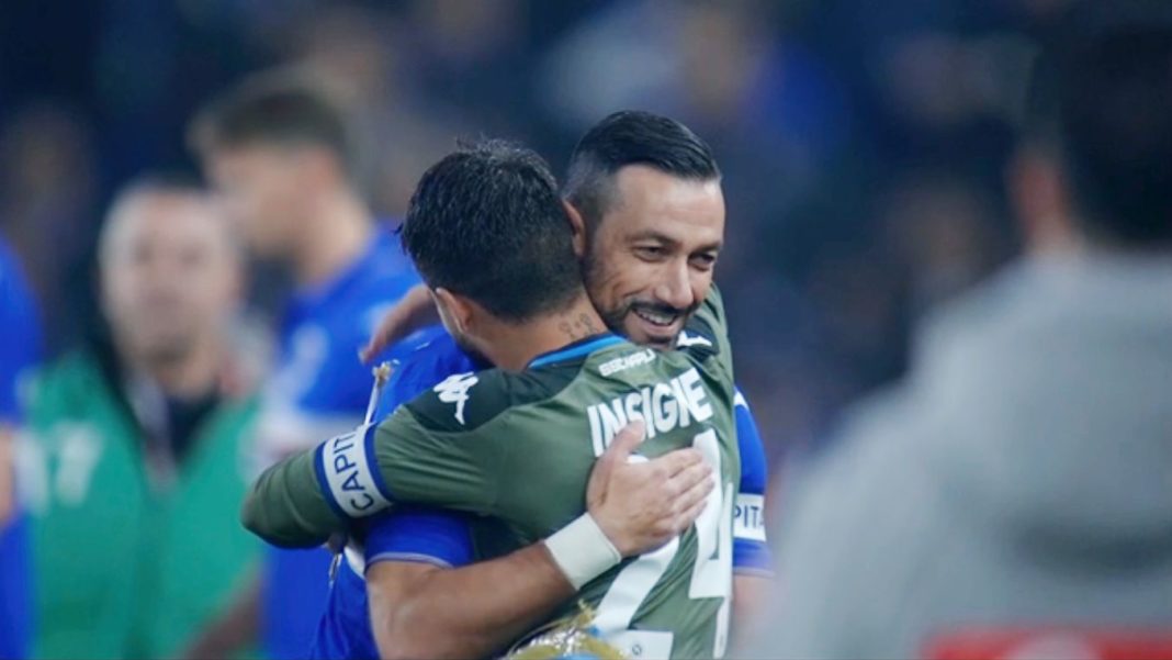 abbraccio insigne quagliarella