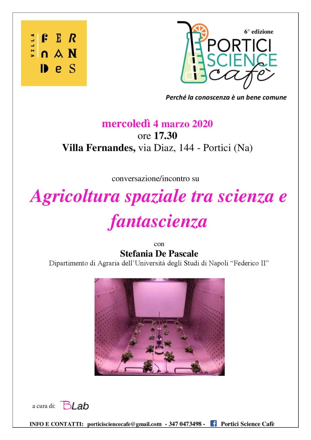 Portici Science Cafè locandina