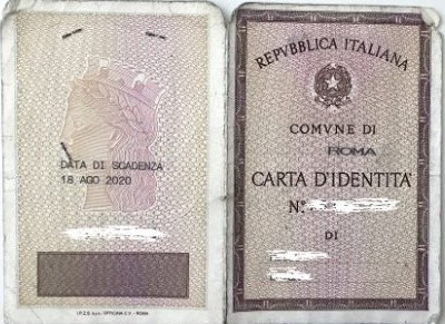carta identità cartacea