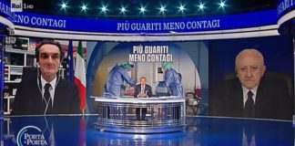 De Luca e Fontana a “Porta a Porta”, scoppia la pace