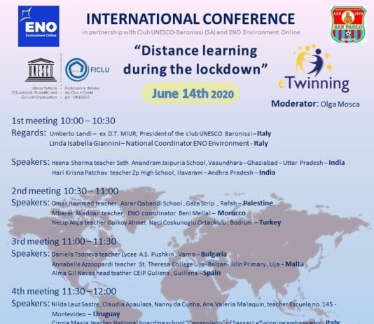 distance learning during lockdown - meeting 14 giugno