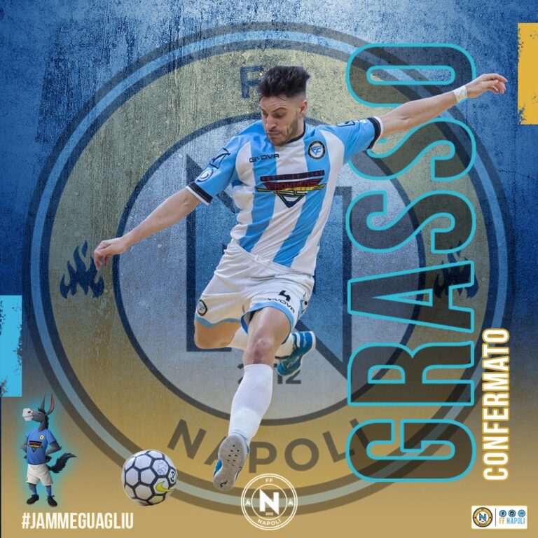 FF Napoli calcio a 5 conferma il laterale argentino Carucha Grasso
