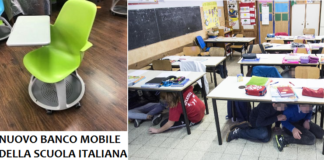 il banco a rotelle della Azzolina