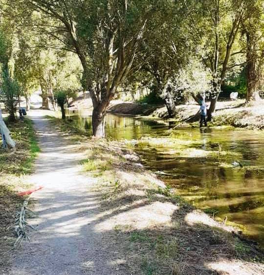 Lungo le sponde del rio Foce a Sarno