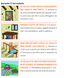 terremoto scuola sotto ai banchi