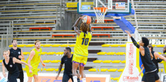 Randy Culpepper al tiro contro Eurobasket Roma