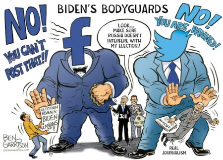 Vignetta su facebook e twitter di Ben Garrison