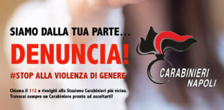 “Siamo dalla vostra parte!”: il poster dei carabinieri contro la violenza di genere
