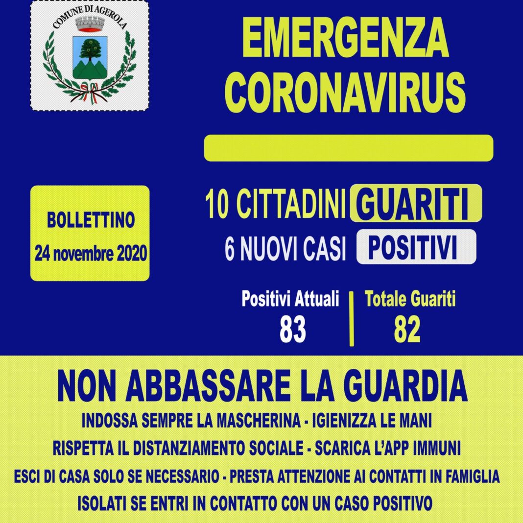 agerola coronavirus 24 novembre 2020