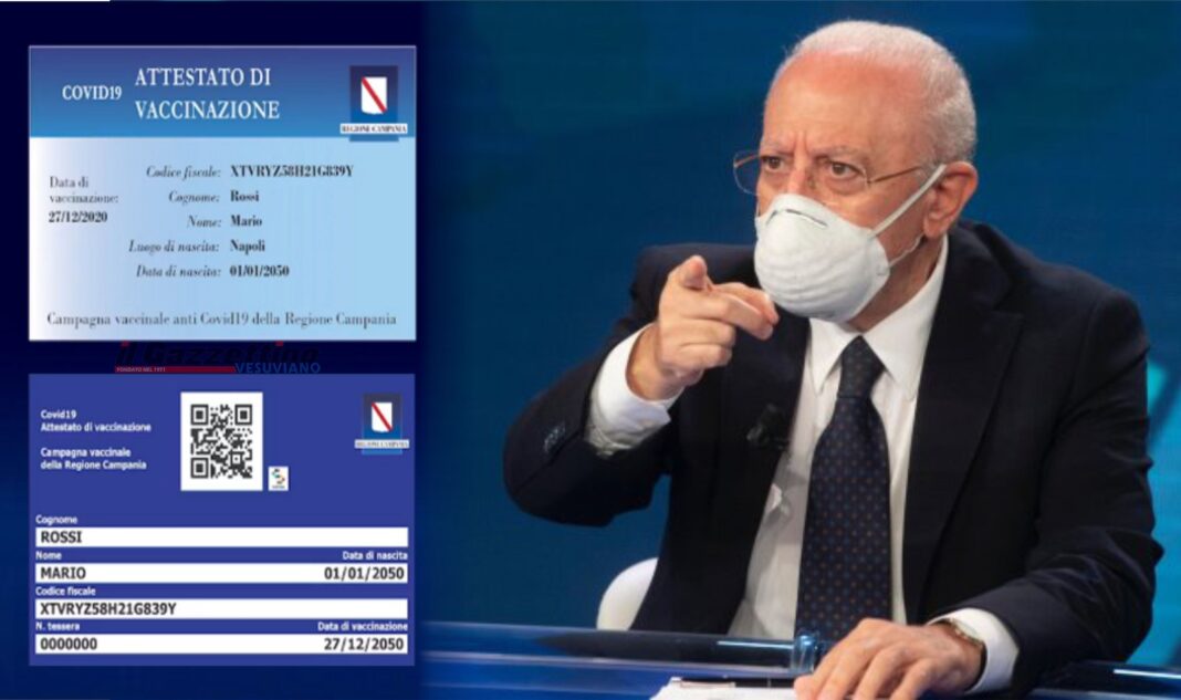 Vincenzo De Luca a giudizio per le Card Vaccini: presunto danno erariale da 3,7 milioni di euro. L'inchiesta della Procura della Corte dei Conti della Campania
