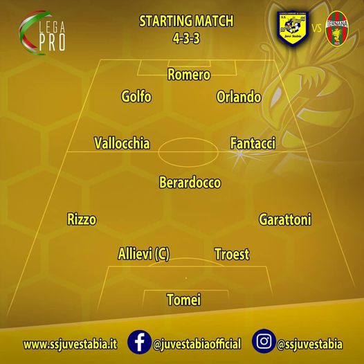 juve stabia formazione contro la ternana